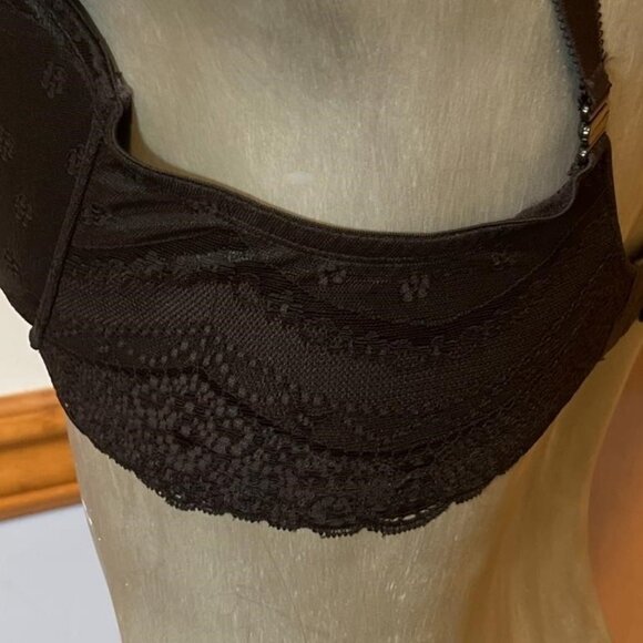 SET of 2 Bundle!! Smart & Sexy Lace Bra Padded 40D Red & Black - Picture 8 of 13